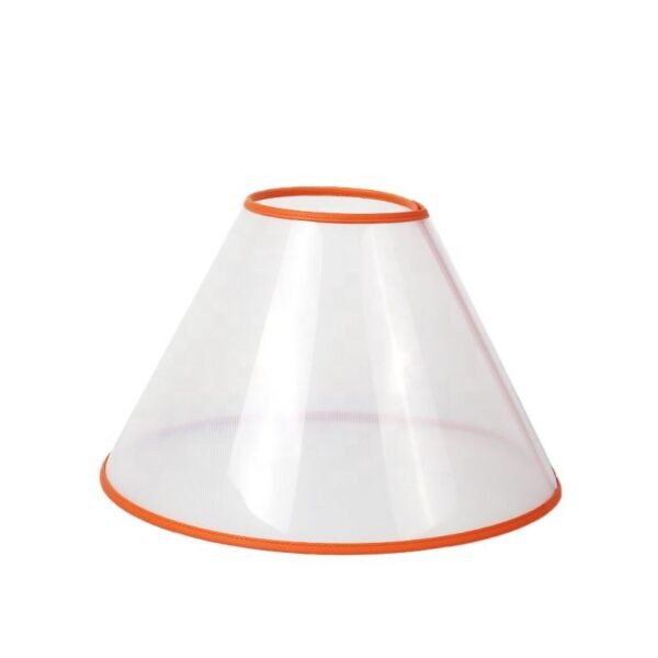 High Quality PU Plastic Cat E-collar Cute Solid Pattern Elizabethan Collar Soft New Protective Cone Recovery for Dogs and Cats