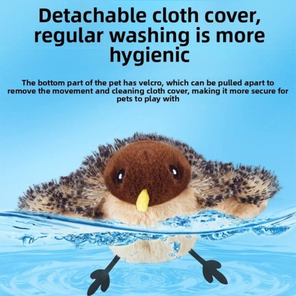 Durable Smart Electric Simulated Bird Toy That Chirps and Moves for Cats and Dogs to Play with and Relieve Boredom