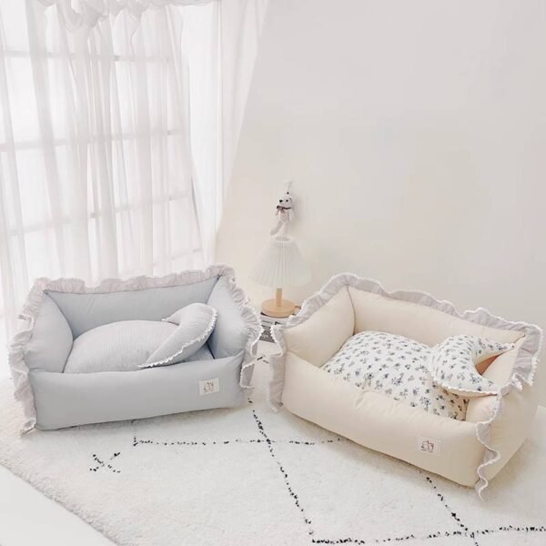 Factory Direct Sale Washable Pet Bed With Soft Cushion and Breathable Material Perfect Pet Bed for Small Dog Breeds