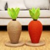 Sisal Cute Carrot Shape Sisal Cat Scratcher Toys Cat Tree
