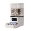 Interactive Eco-Friendly Pet Smart Feeder Dual Screen WiFi Automatic Bowl Filler 6L Solid Pattern Power Source Charger Camping