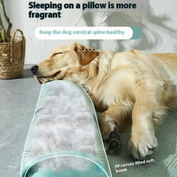 Large Summer Pet Cooling Mat for Golden Retriever Dogs Bed with Cartoon Animal Print Cool Dog Sleeping Pad for Summer