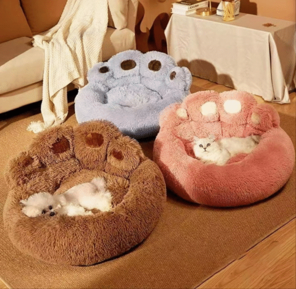 Pet Dog Bed for All Seasons Paw Plush Warm Cat Bed Comfortable for Small Large Dog Bed Design Dog Products
