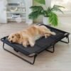 Large Summer Dog Kennel Eco-Friendly Universal Pet Bed Iron Frame Breathable Washable Camp Installation-Free for All Seasons