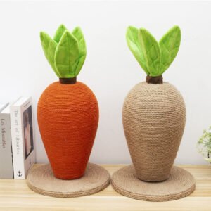 Sisal Cute Carrot Shape Sisal Cat Scratcher Toys Cat Tree
