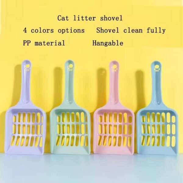 Amaz Hot Selling Plastic Cat Litter Shovels Pet Cleaning Scoops