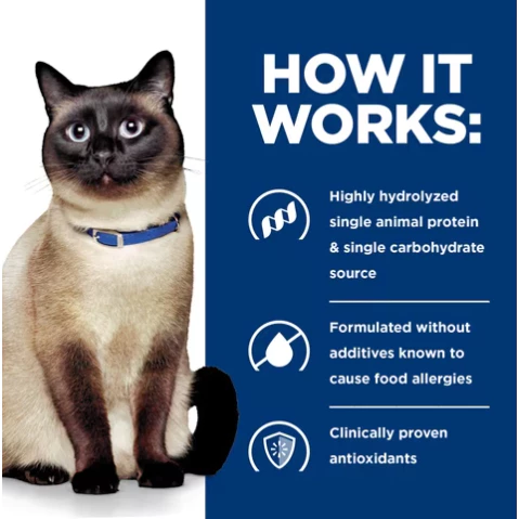 Hill's z/d Cat Food Sensitivities Diet Prescription Can Food Feline 156G