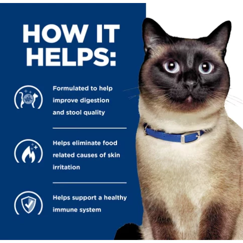 Hill's z/d Cat Food Sensitivities Diet Prescription Can Food Feline 156G